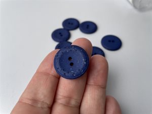Knap - mørk blåviolet med råt look, 23 mm